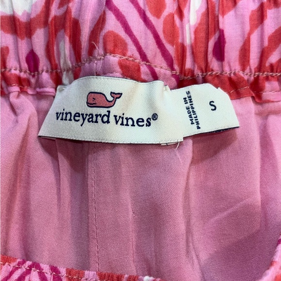Vineyard Vines Women’s Pink Cotton Flowy Patterned Drawstring Shorts Size S - Picture 4 of 5